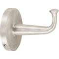 Global Industrial Interion Single Clothes Hook, Silver 695767